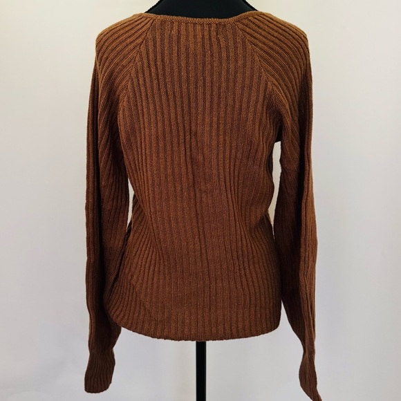 Saltwater Luxe Women Rickie Soft Sweater Spice Caramel Brown, Size S - Picture 6 of 15